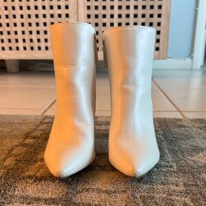 Madden Girl White Ankle Booties